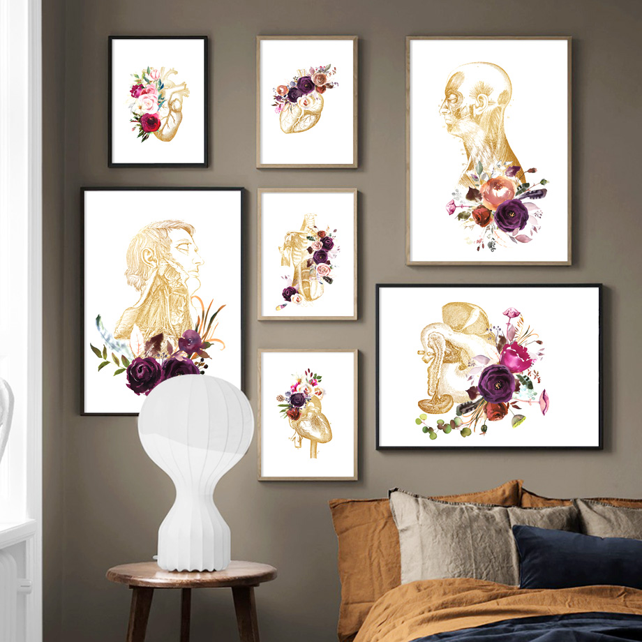 Office Furniture York - Peinture sur toile d'art rétro d'anatomie