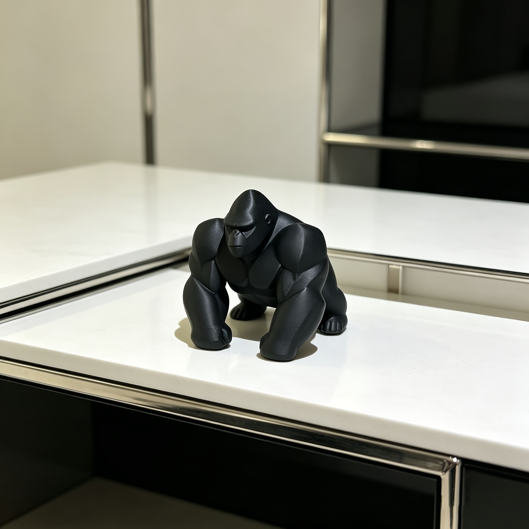 Office Furniture Suppliers - Figurine de gorille géométrique, impression 3D,