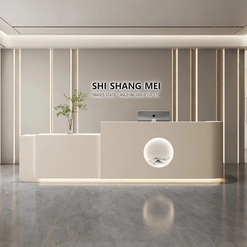 Bureau d'accueil de style crèm - Office Furniture Company avis et prix