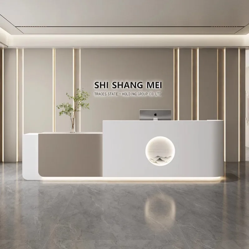 Bureau d'accueil de style crèm - Office Furniture Company avis et prix